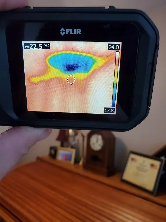 Thermal imaging inspection for water damage in Center
