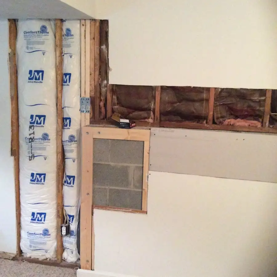 Wall insulation replacement during Odor Removal & Deodorization in Center